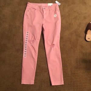 Old Navy peach colored jeans